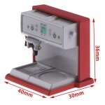Machine a caf� en m�tal, simulation de meubles de cuisine, maison de poup�e, accessoires miniatures, ...