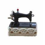 Machine a coudre pour maison de poupée, accessoires de décoration pour maison de poupée, noir antique ... Machine a coudre pour maison de poupée, accessoires de décoration pour maison de poupée, noir antique ...