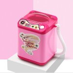 Machine a laver electrique bleue avec mini brosse de maquillage, jouets pour enfants, jouets de m�nage, ...