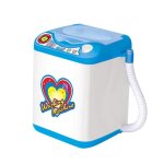 Machine a laver electrique pour fille, jouet pour enfant en bas age, mini maison de poupe, brosses de ...
