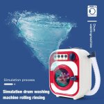 Machine a laver a tambour electrique, jouet, simulation de petits appareils mnagers, mini ensemble de ...