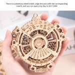 Machine rotative pour enfants, calendrier perp�tuel, mod�le 3d en bois, kit de blocs de construction, ...