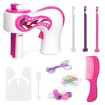 Machine a tresser automatique pour femmes et filles, outil electrique de coiffure, 3 brins, rouleau de ...