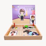 Magnetibook dguisements fille - puzzle magntique