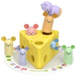 Magntique enfants education prcoce jouets fromage attraper pche blocs de construction jeu