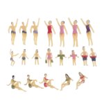 Maillot de bain de plage miniature 20x, mod�le de train diorama, kits de construction de paysages, echelle ...
