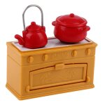 Maison de jeux pour enfants, 8 pi�ces / ensemble, simulation, cuisini�re de cuisine, r�frig�rateur, mod�le ...