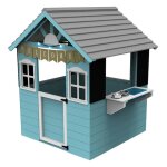 Maison de jeu enfant en bois ginger home avec cuisine et accessoires pour jardin ext�rieur, cabane enfant ...