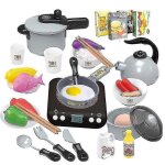 Maison de jeu pour enfants, cuisine électrique, batterie de cuisine, ensemble de jouets, simulation de ... Maison de jeu pour enfants, cuisine électrique, batterie de cuisine, ensemble de jouets, simulation de ...