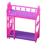 Maison de jeu pour enfants, jouets, meubles de maison de poupe, lit superpos, longue dure de vie, ...