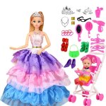 Maison de jeux pour poupées, jouets pour filles, robe de princesse, vêtements et accessoires de mariage ... Maison de jeux pour poupées, jouets pour filles, robe de princesse, vêtements et accessoires de mariage ...