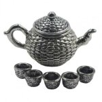 Maison de poup�e 1 / 12, jouet de d�coration miniature, simulation, mini th�i�res, ensemble de tasses ...