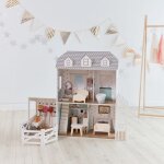Maison de poupe 30 cm ferme de rve blanc grise blanche teamson kids td - 12901a