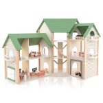 Maison de poupée d'angle en bois coatway 36 meubles&accessoires, 3 etages, 6 chambres, cadeau pour enfants ... Maison de poupée d'angle en bois coatway 36 meubles&accessoires, 3 etages, 6 chambres, cadeau pour enfants ...