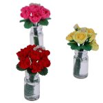 Maison de poupe en argile a l'chelle 1 / 12, fleurs miniatures en pot, jardinire pour poupes, jardin, ...