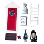 Maison de poupée artisanale, kit de scène de noël, boîte aux lettres, echelle de jeu, tapis de bienvenue, ... Maison de poupée artisanale, kit de scène de noël, boîte aux lettres, echelle de jeu, tapis de bienvenue, ...