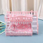 Maison de poupée pour barbie, accessoires de poupée, simulation de meubles européens, lit double de princesse ... Maison de poupée pour barbie, accessoires de poupée, simulation de meubles européens, lit double de princesse ...