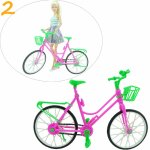 Maison de poupes barbie et accessoires pour vlo - vert, de jouets educatifs pour enfants