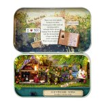 Maison de poupe en bois 3d, modle de maison de poupe miniature, bricolage, bote faite a la main, ...