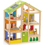 Maison de poupes en bois avec accessoires