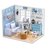 Maison de poupée en bois fait a la main, modèle de maison de poupée, meubles de bricolage, cadeaux de ... Maison de poupée en bois fait a la main, modèle de maison de poupée, meubles de bricolage, cadeaux de ...