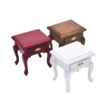 Maison de poup�e en bois, meubles miniatures, table de chevet, tiroirs, table de chevet, liquidation, ...