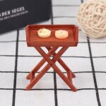 Maison de poupe echelle 1:12, meuble miniature, cuisine plateau en bois, nourriture caf table a boire, ...