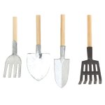 Maison de poupe echelle 1:12, pelle miniature, houe et fourche, outils agricoles, ferique, accessoires ...