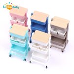 Maison de poupe miniature 1 / 12 fruits lgumes desserts etagre a snacks avec roues chariot de cuisine ...