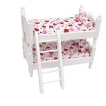 Maison de poupe miniature 1:12, meubles de chambre a coucher pour enfants, lit superpos, dcor de maison ...