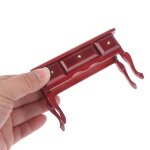 Maison de poup�e miniature en bois 1 / 12, 1 pi�ce, mod�le de bureau de livre r�tro, meubles de d�coration, ...
