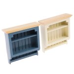 Maison de poup�e miniature en bois, 1 pi�ce, pr�sentoir, armoire, etag�re, vitrine, mod�le pour la d�coration ...
