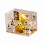 Maison de poupée miniature en bois 3d, bricolage de jouets, cabane, salle d'étude, kit de jouets, maison ... Maison de poupée miniature en bois 3d, bricolage de jouets, cabane, salle d'étude, kit de jouets, maison ...