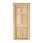 Maison de poup�e miniature en bois, cadre de porte fen�tre ext�rieure, non peint, accessoires de meubles, ...