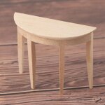 Maison de poupée miniature en bois, demi - table ronde, meuble modèle, salon, café, jouet pour enfant, ... Maison de poupée miniature en bois, demi - table ronde, meuble modèle, salon, café, jouet pour enfant, ...