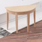 Maison de poupée miniature en bois, demi - table ronde, meuble modèle, salon, café, jouet pour enfant, ... Maison de poupée miniature en bois, demi - table ronde, meuble modèle, salon, café, jouet pour enfant, ...