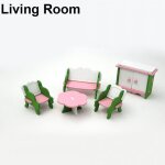 Maison de poupée miniature en bois, meubles de chambre, ensemble de jouets, cadeau de noël pour enfants ... Maison de poupée miniature en bois, meubles de chambre, ensemble de jouets, cadeau de noël pour enfants ...