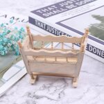 Maison de poup�e miniature en carton, mod�le de lit de b�b�, accessoires meubles jouets, 1 / 12