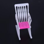 Maison de poupe miniature, chaise rose pour barbie, accessoires de poupe, maison de jeu pour enfants ...