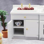 Maison de poupe miniature echelle 1:12, armoires de cuisine, placard, modle, ensemble de meubles pole ...