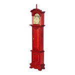 Maison de poup�e miniature echelle 1:12, horloge traditionnelle des grands - p�res en bois
