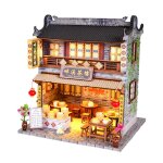 Maison de poupe miniature fait a la main pour enfant, kit de maison de style architectural classique ...