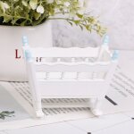 Maison de poupe miniature, meubles en carton en bois, lit de bb, jouets pour enfants, 1:12
