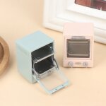 Maison de poupe miniature, simulation, four, cuisine, cuisson, plat, pain, rfrigrateur rtro, modle ...