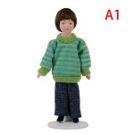 Maison de poup�e en porcelaine, magnifique miniature, mod�le, petites filles et gar�ons, 1:12