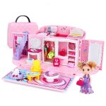 Maison de poupée de princesse a monter soi - même, coffret cadeau, château, ensemble de meubles, sac ... Maison de poupée de princesse a monter soi - même, coffret cadeau, château, ensemble de meubles, sac ...