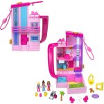 Maison de rve barbie coffret avec 3 mini - figurines, 1 chiot, 11 accessoires, ascenseur et piscine, ...