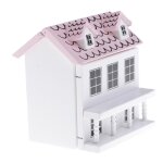 Maison de villa miniature en bois, mod�le 1:12, maison de poup�e, cabane de jardin, jouet