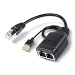 Mâle 1 a 2 câble adaptateur réseau cent mégabits partageur de rj45 multifonctionnel répartiteur Mâle 1 a 2 câble adaptateur réseau cent mégabits partageur de rj45 multifonctionnel répartiteur