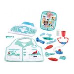 Malette coffret apprenti docteur enfant 2 - 5 ans - kit medical 15 accessoires et tablette interactive ...